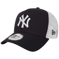 Gorra New Era 9FORTY Trucker Azul Navy Logo Blanco New York Yankees
