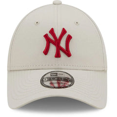 Gorra New Era 9FORTY Beige Logo Rojo New York Yankees