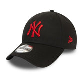 Gorra New Era 9FORTY Negra Logo Rojo New York Yankees