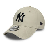 Gorra New Era 9FORTY Beige Logo Negro New York Yankees