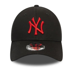 Gorra New Era 9FORTY Negra Logo Rojo New York Yankees