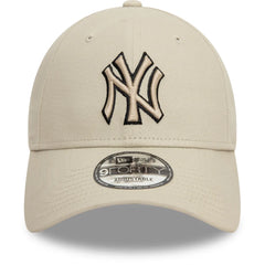 Gorra New Era 9FORTY Beige Logo Beige New York Yankees